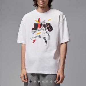 Jordan Nike White Jamming Frequency Graphic Men's Tee